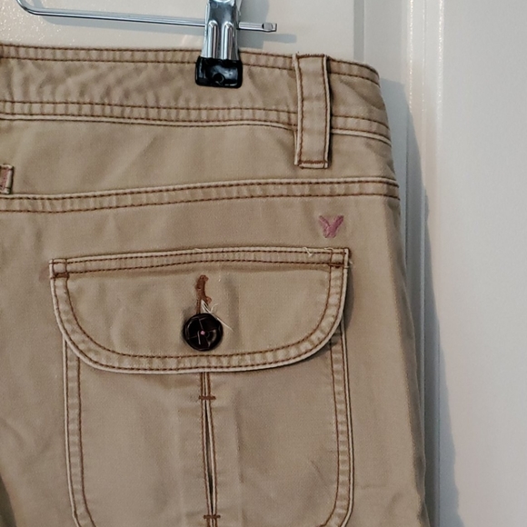 American eagle gaucho khaki womens pants size 6 - Picture 5 of 6